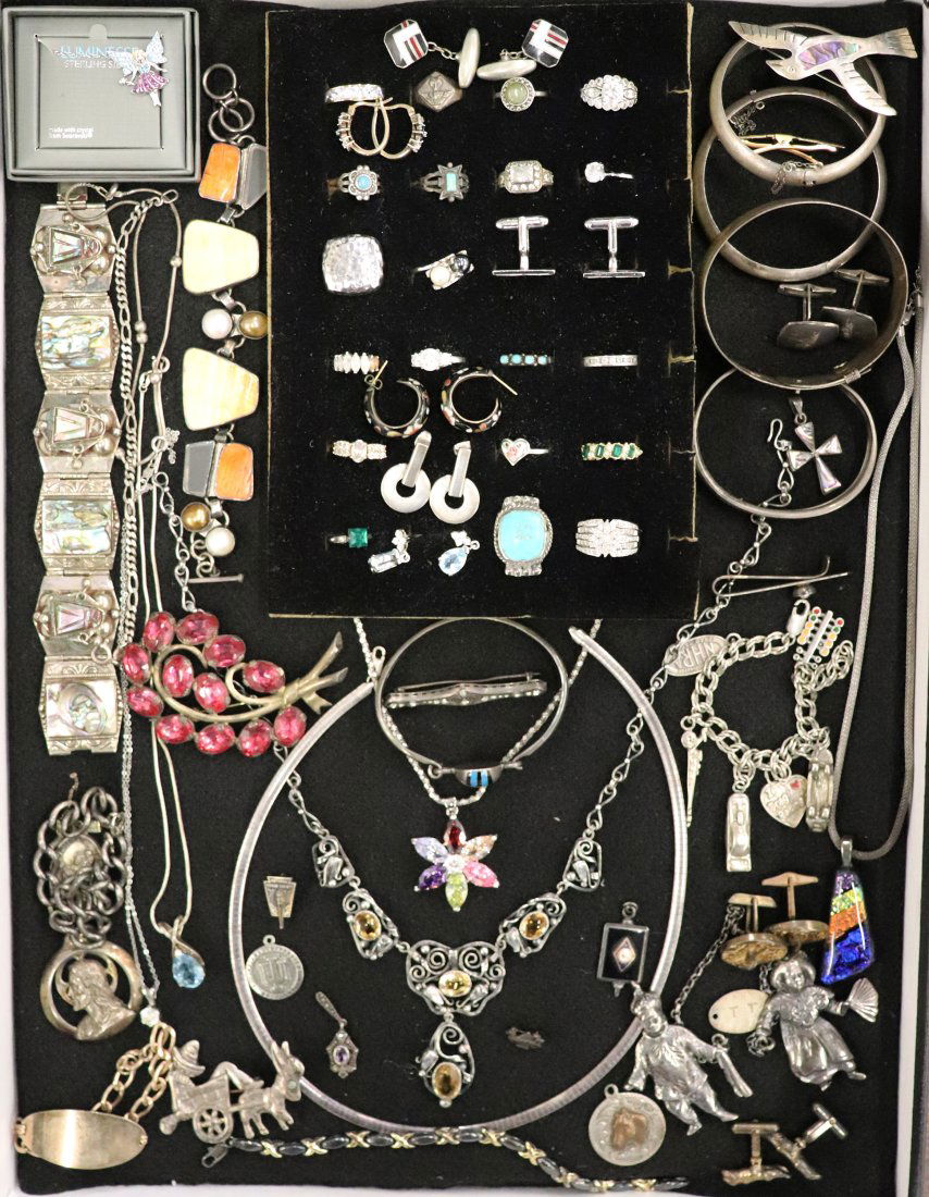 VINTAGE STERLING SILVER JEWELRY (1 of 4)