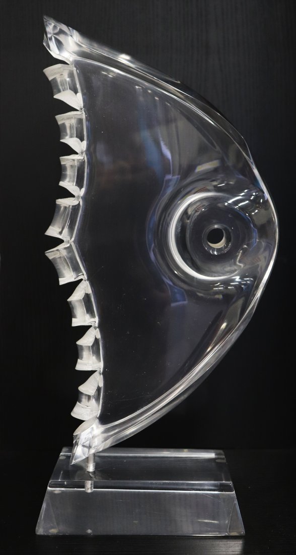 MID CENTURY ASTROLITE LUCITE FISH SCULPTURE (1 of 3)