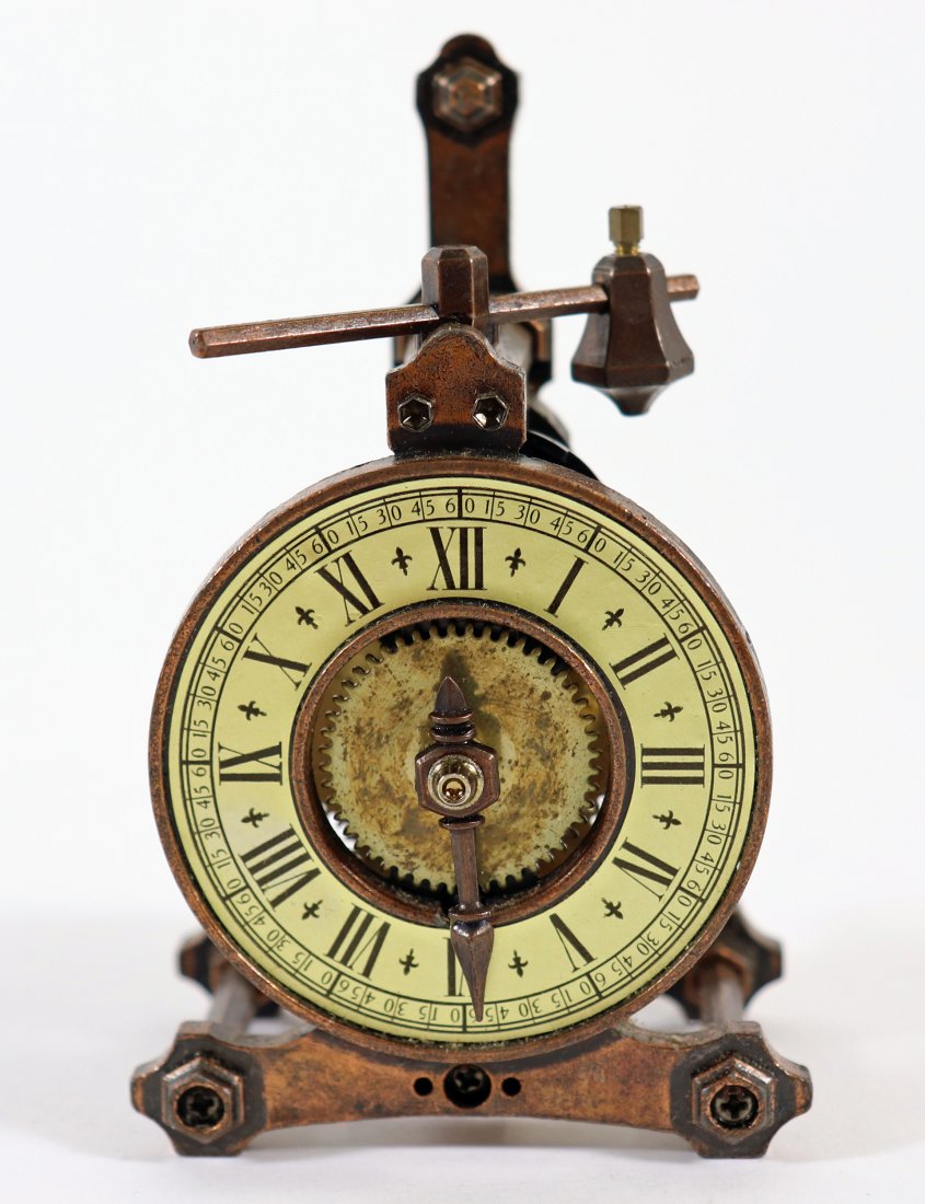 RARE ANTIQUE HIGH COURT FOLIOT CLOCK (1 of 5)