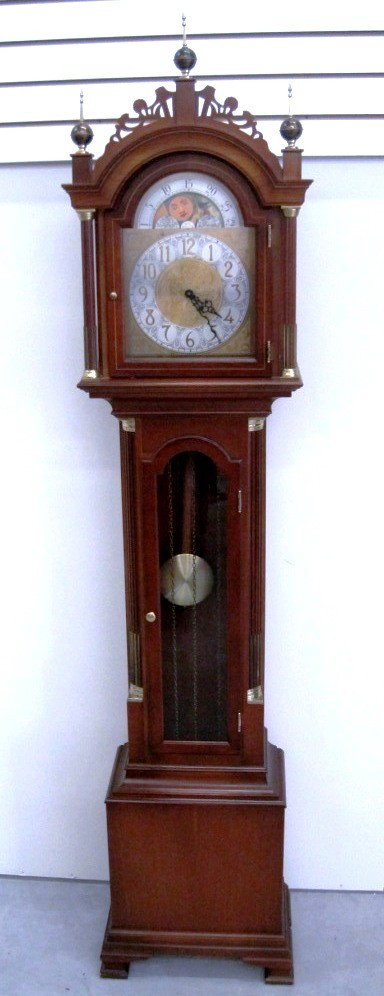 Colonial Grandfather Clock: 6ft 3in Tall.