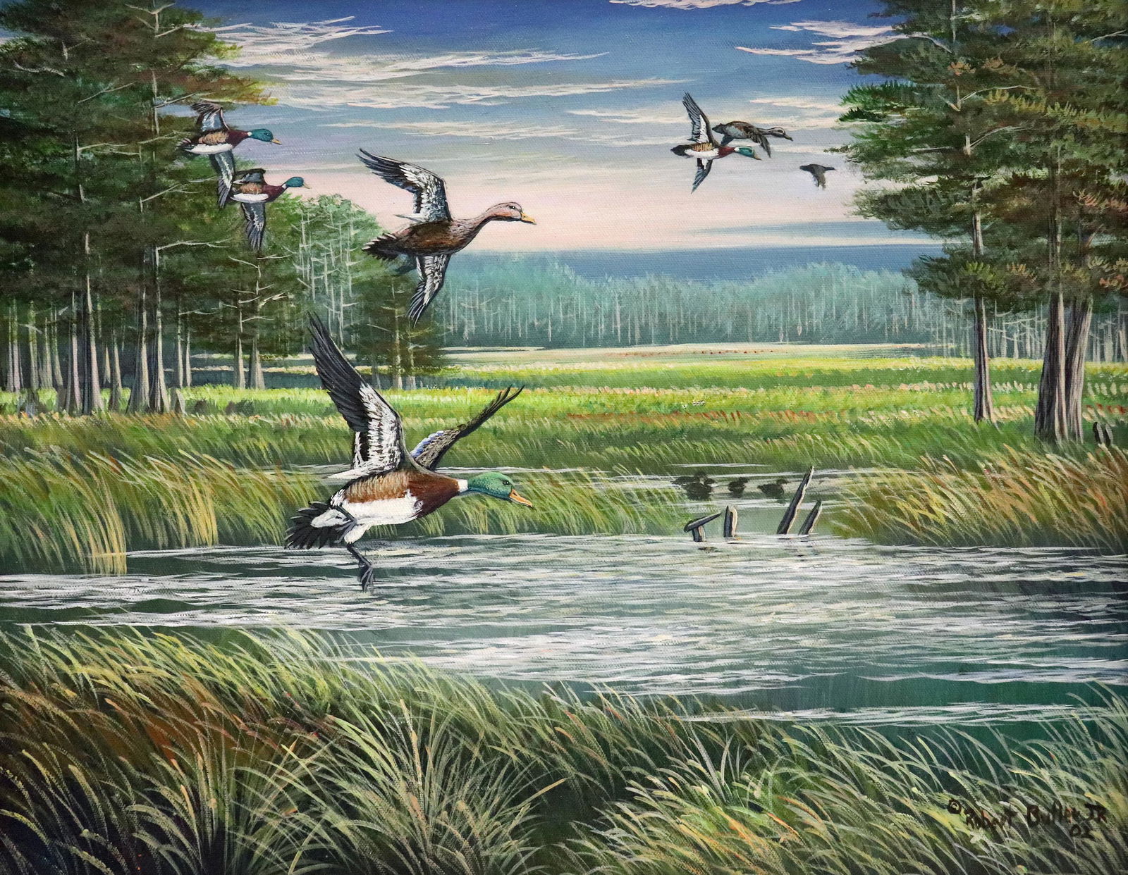 ROBERT BUTLER JR. FLORIDA DUCKS PAINTING (1 of 5)