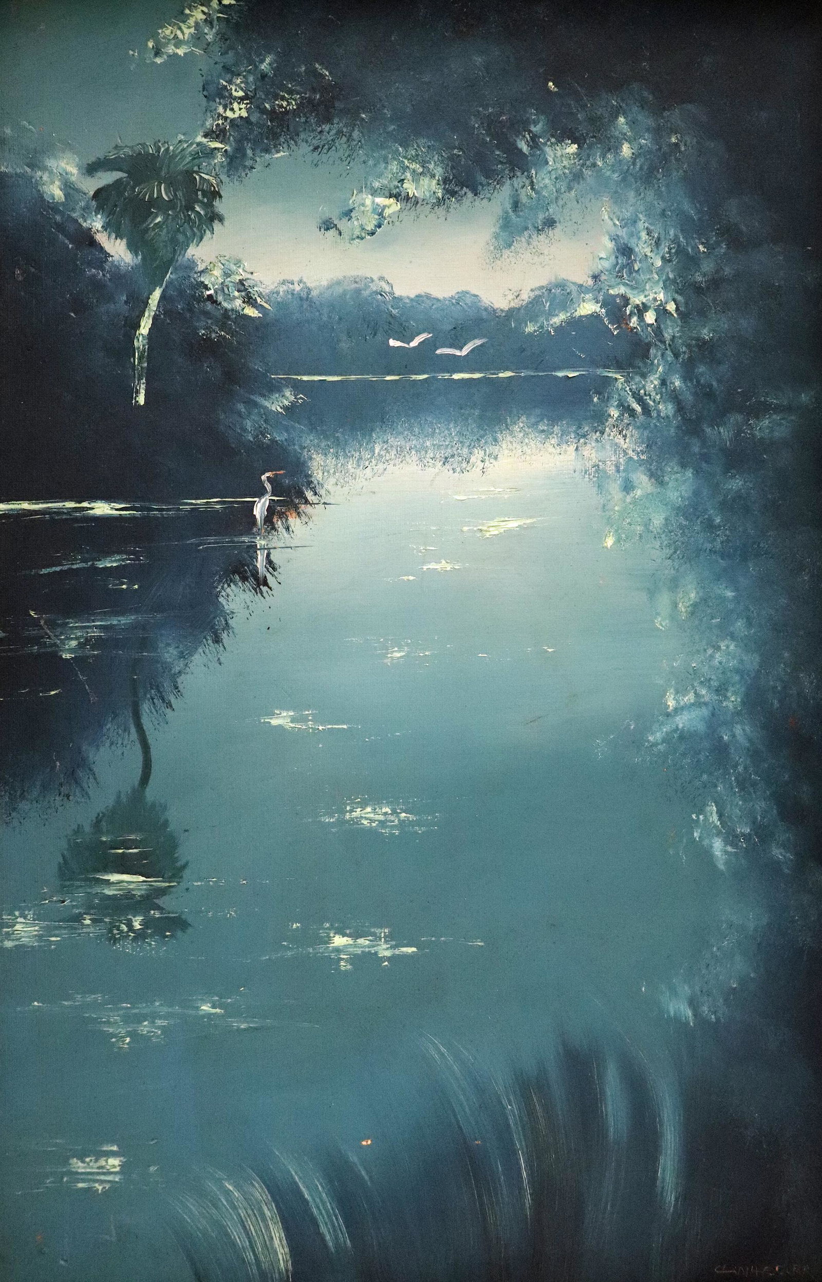 CHICO WHEELER 1978 NIGHT RIVER HIGHWAYMEN PAINTING (1 of 7)