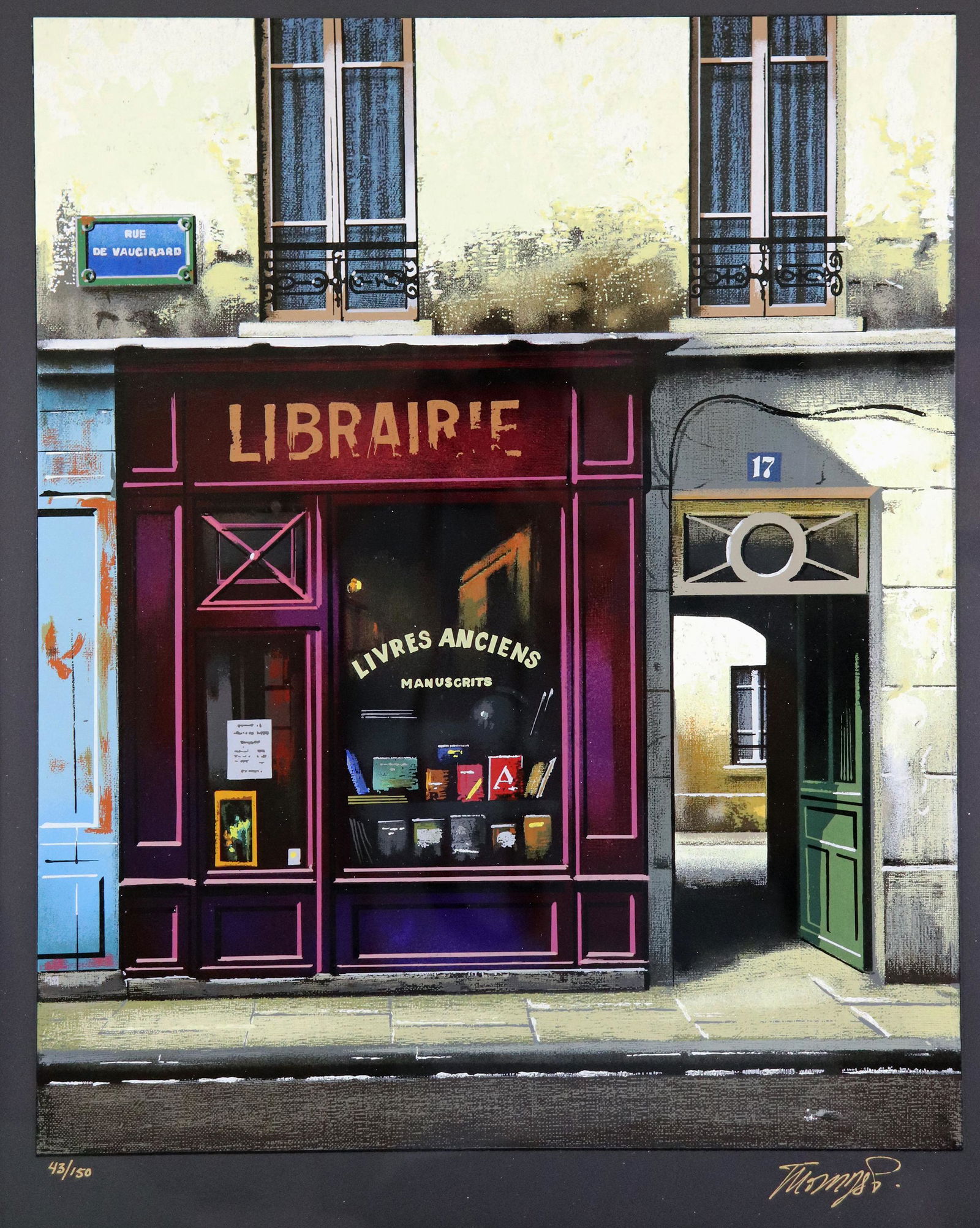 THOMAS PRADZYNSKI "LIBRARY" SERIGRAPH (1 of 3)