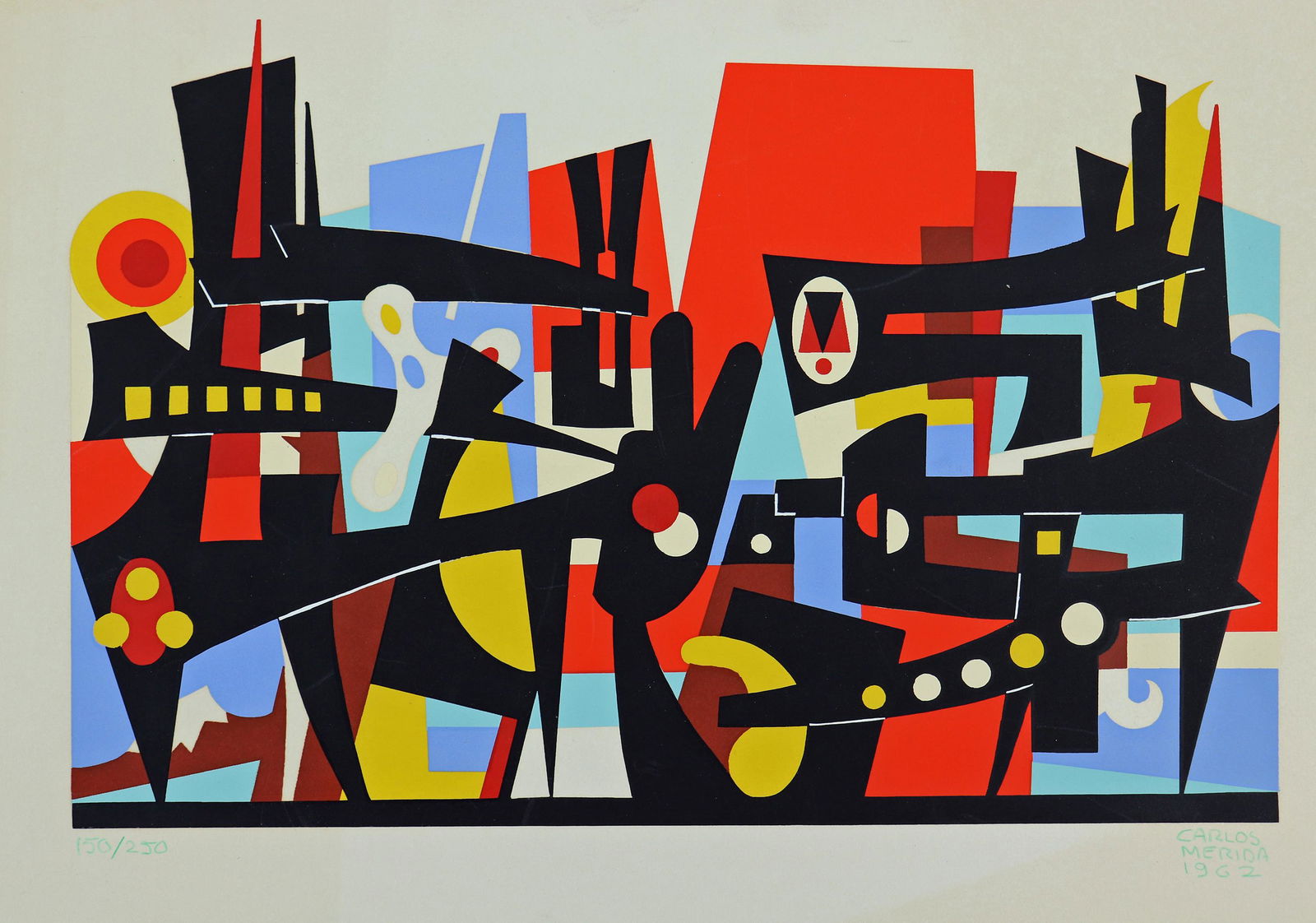 CARLOS MERIDA 1962 LITHOGRAPH (1 of 4)