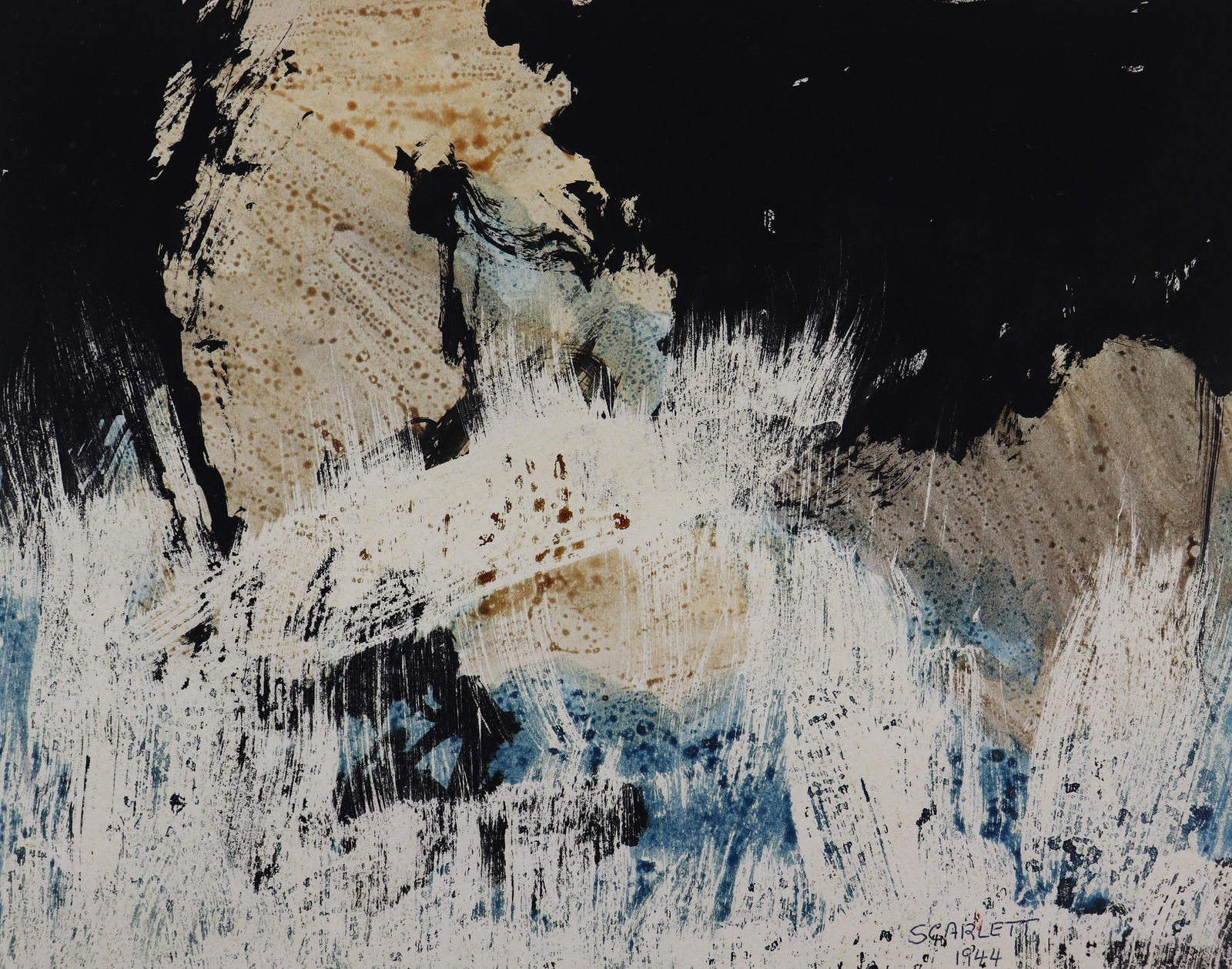 ROLPH SCARLETT ABSTRACT PAINTING (1 of 6)