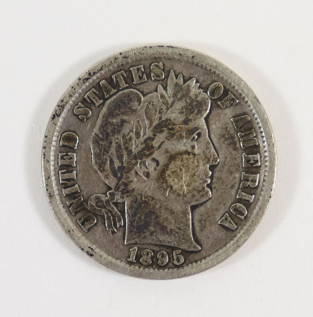 1895 KEY DATE SILVER BARBER DIME (1 of 2)
