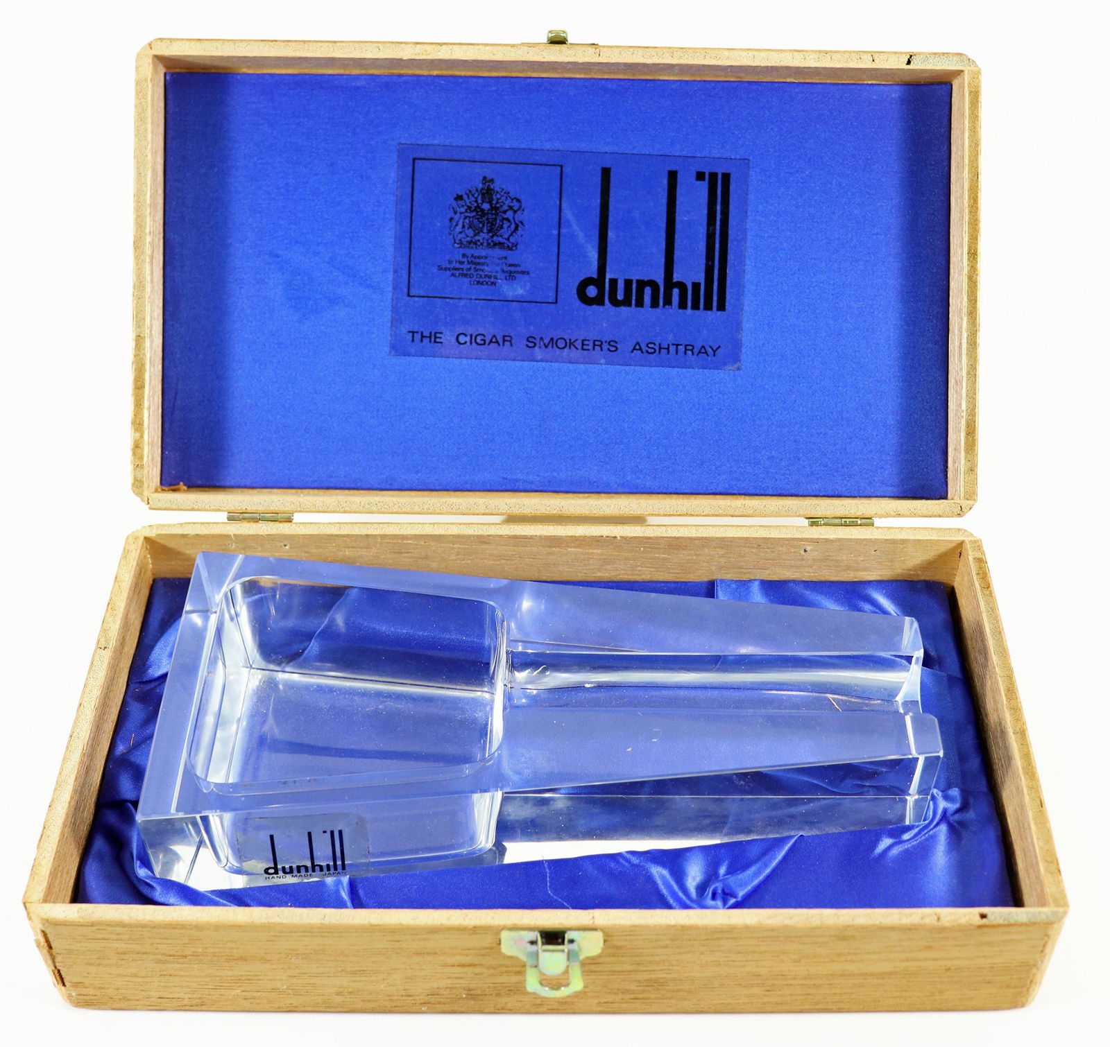 VINTAGE DUNHILL CIGAR ASHTRAY W/ BOX (1 of 2)