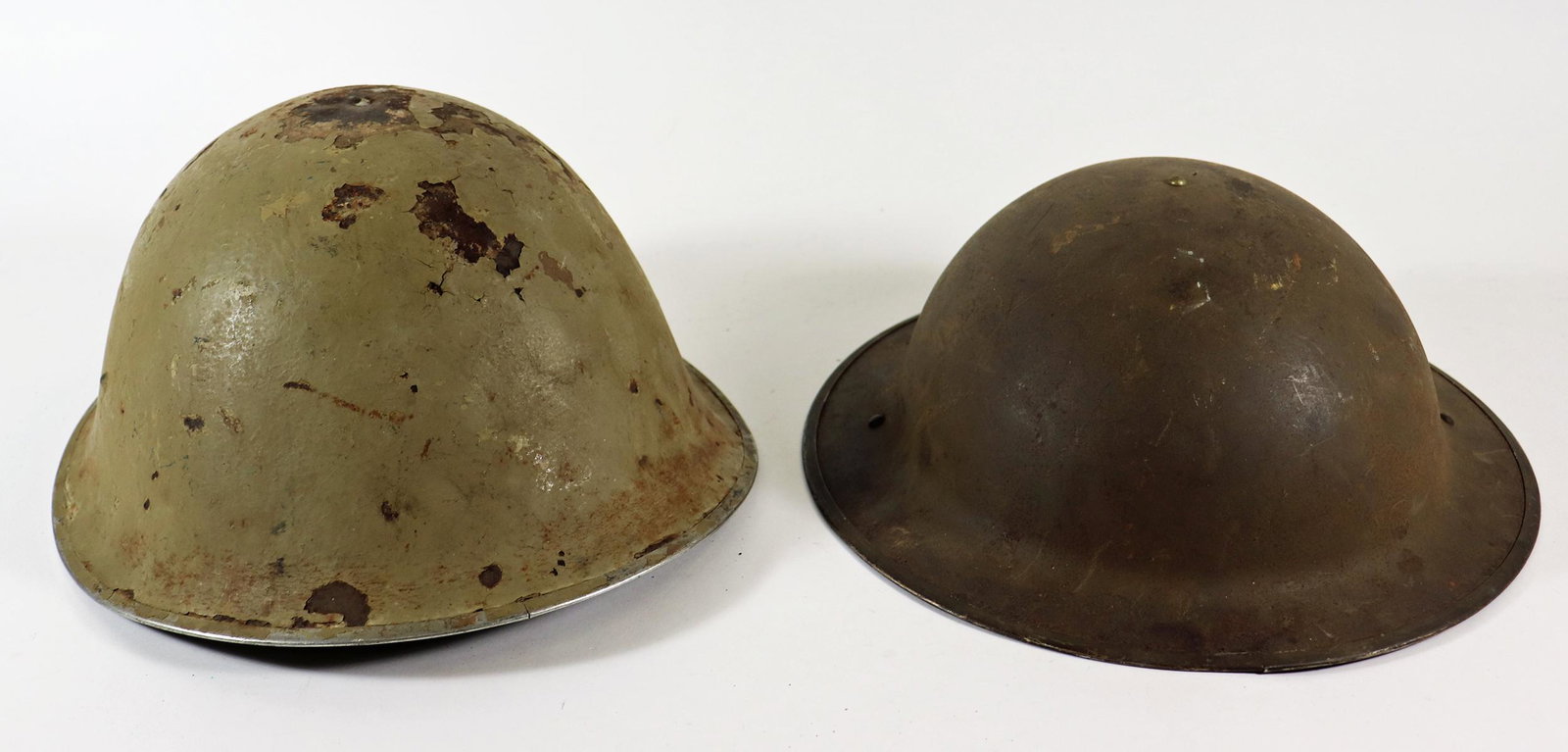 (2) WWI US ARMY DOUGHBOY COMBAT HELMETS (1 of 3)