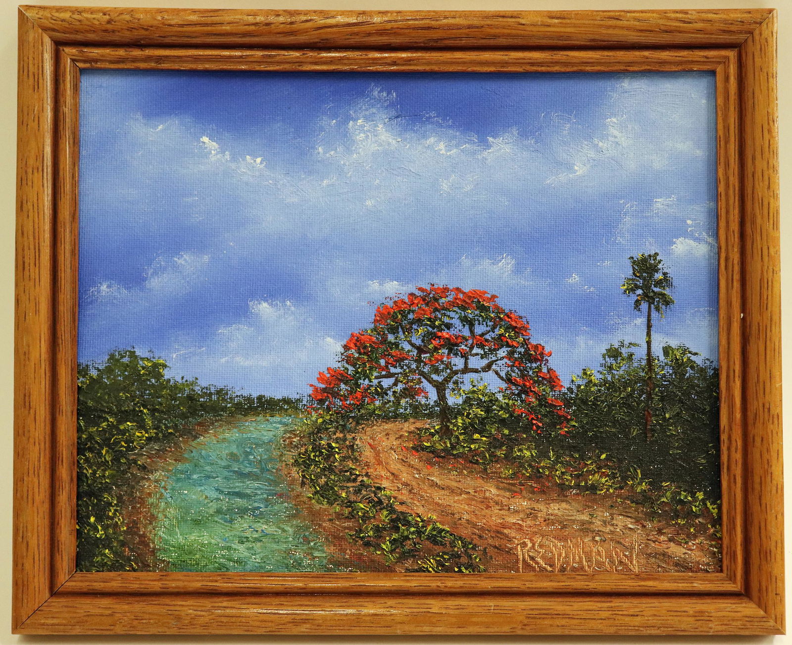 REDMAN FLORIDA "ROUND THE BEND" PAINTING (1 of 3)