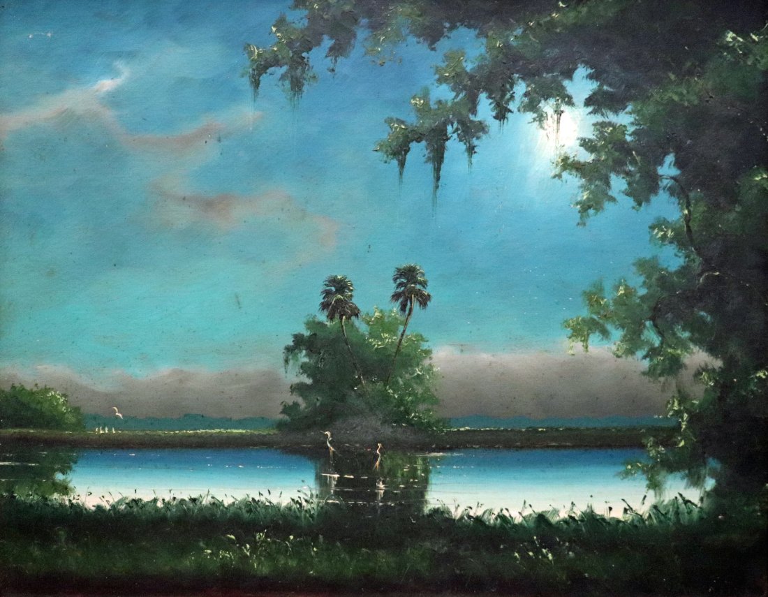 WILLIE DANIELS HIGHWAYMEN PAINTING - SIGNED A. BLACK (1 of 6)