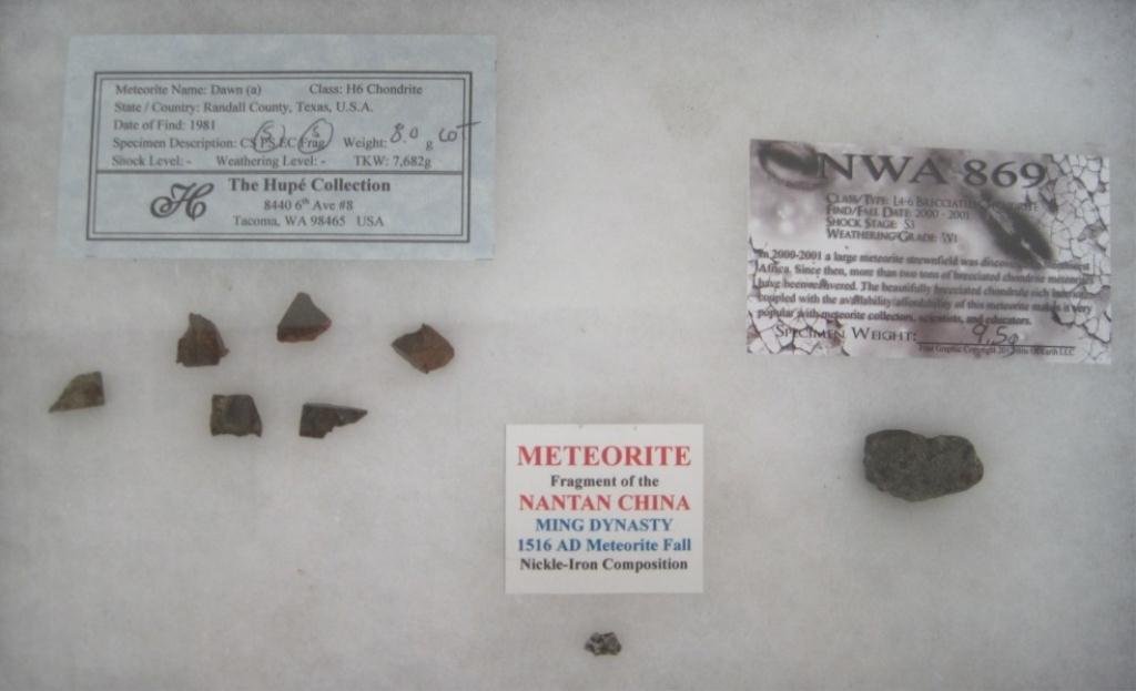 METEORITE COLLECTION - AFRICA, USA, & CHINA