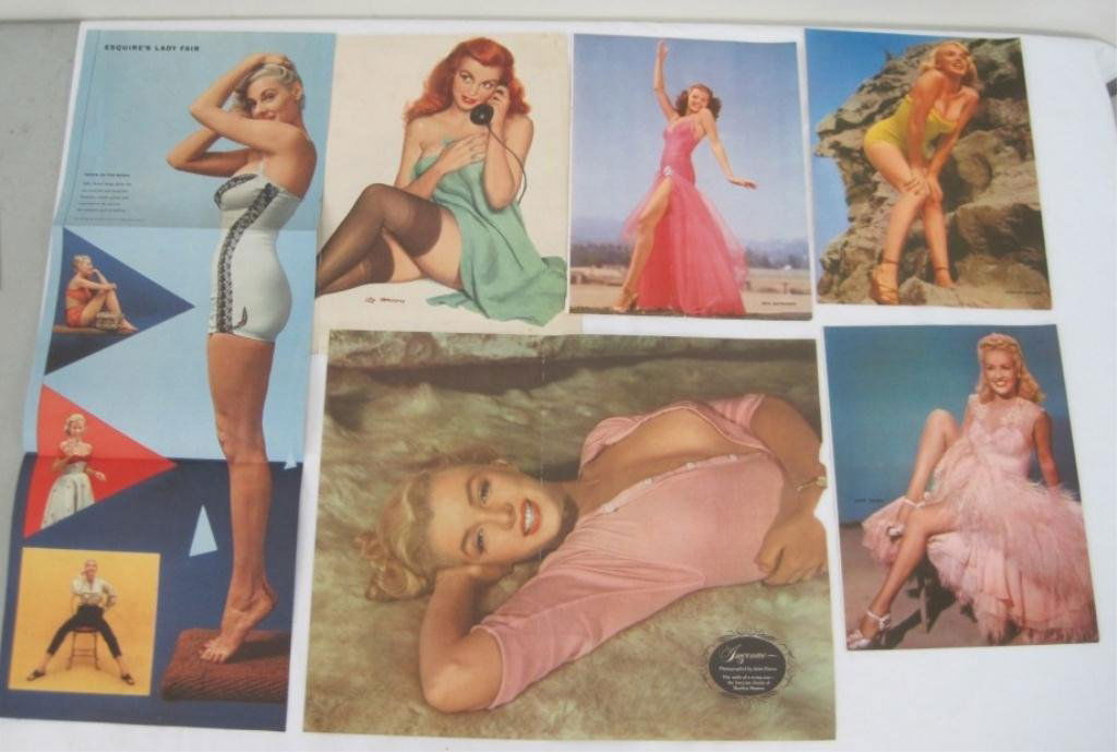 VINTAGE PIN UP GIRL POSTERS & PLAYING CARDS