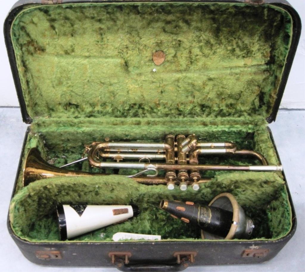 MARTIN HANDCRAFT IMPERIAL TRUMPET & ORIGINAL CASE: W/ Vincent Bach 6 Mouthpiece