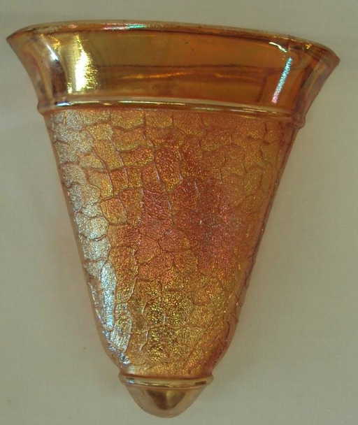 96 Austrian Carnival Glass Wall Pocket Vase