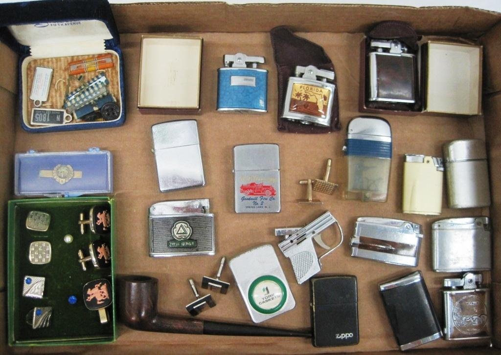 LIGHTERS CUFFLINKS & MORE: Mostly Zippo & Ronson Lighters.