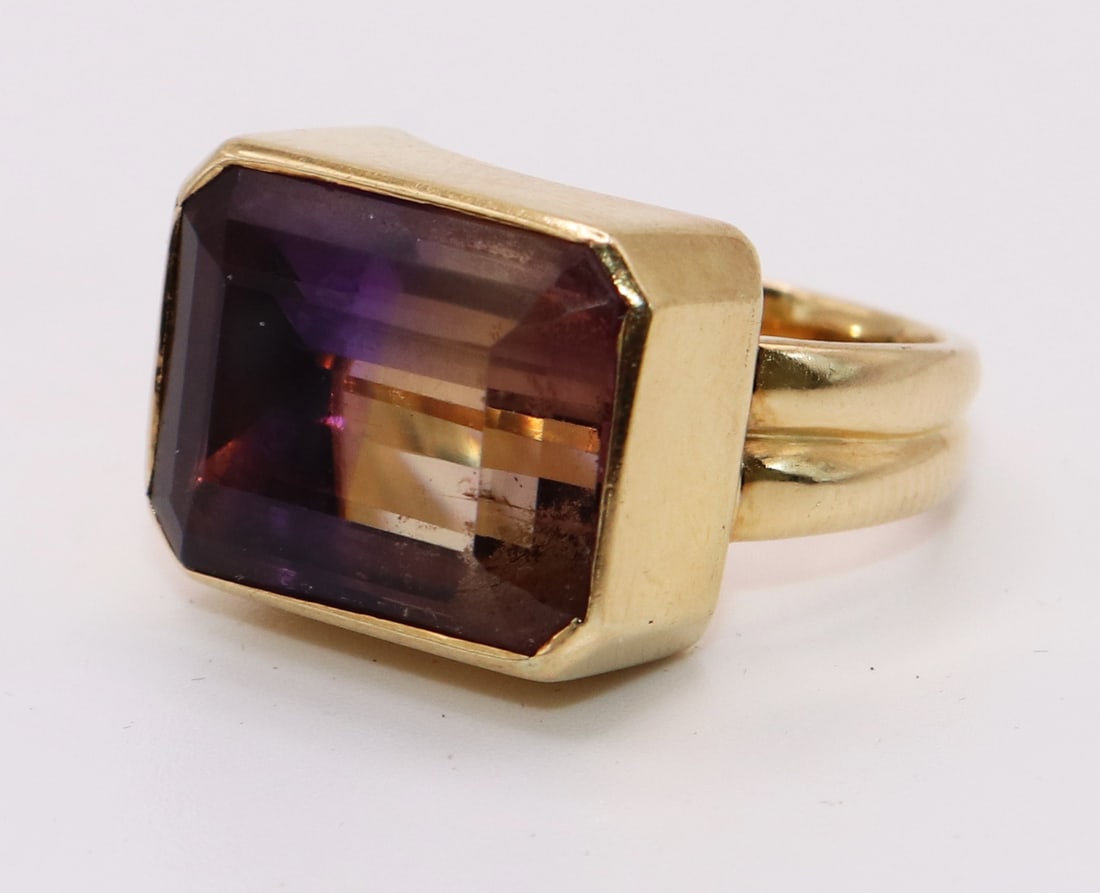 18K BICOLOR AMETRINE RING (1 of 4)