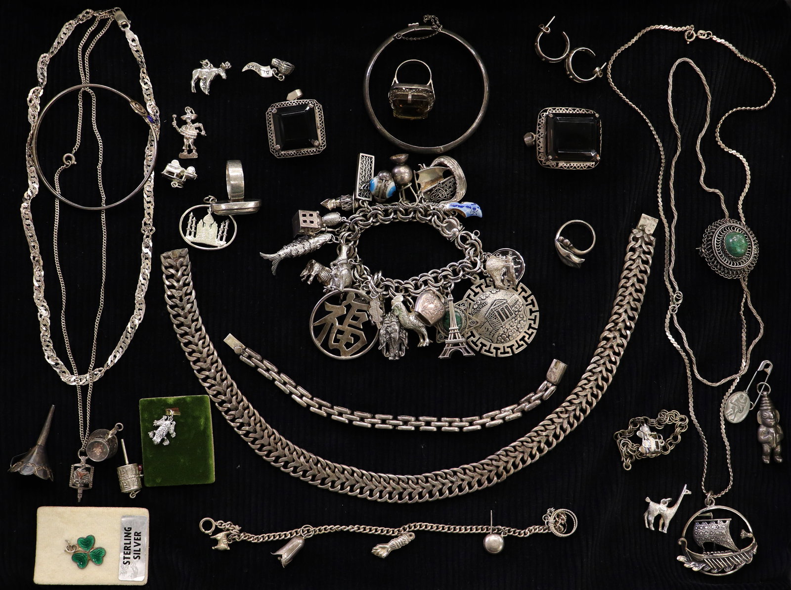 VINTAGE STERLING SILVER JEWELRY COLLECTION (1 of 4)