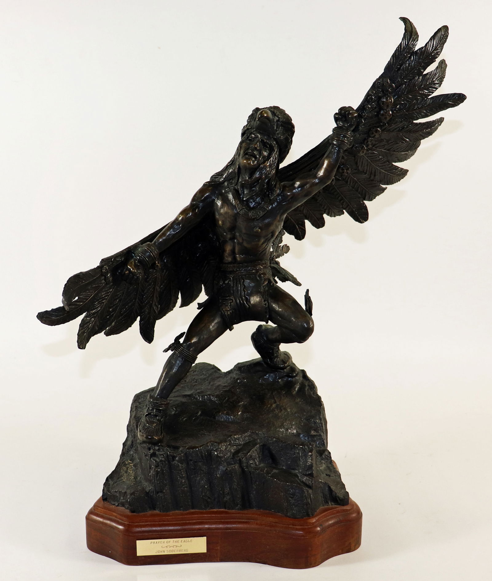 JOHN SODERBERG "PRAYER OF THE EAGLE" BRONZE (1 of 5)