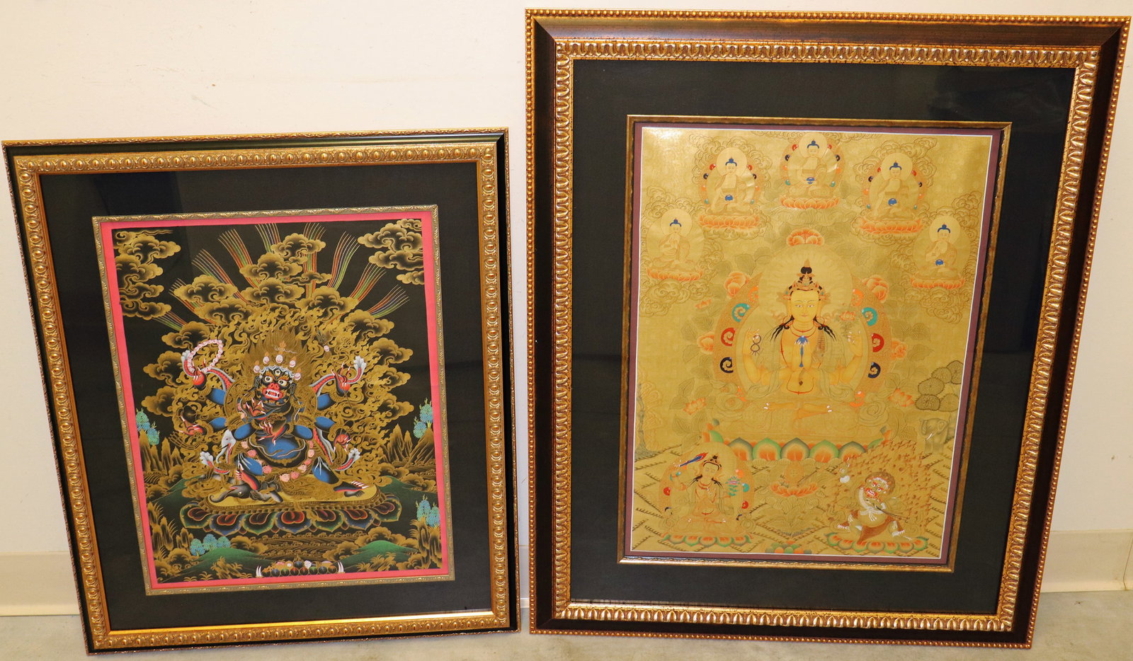 (2) FRAMED BUDDHIST THANGKAS (1 of 5)