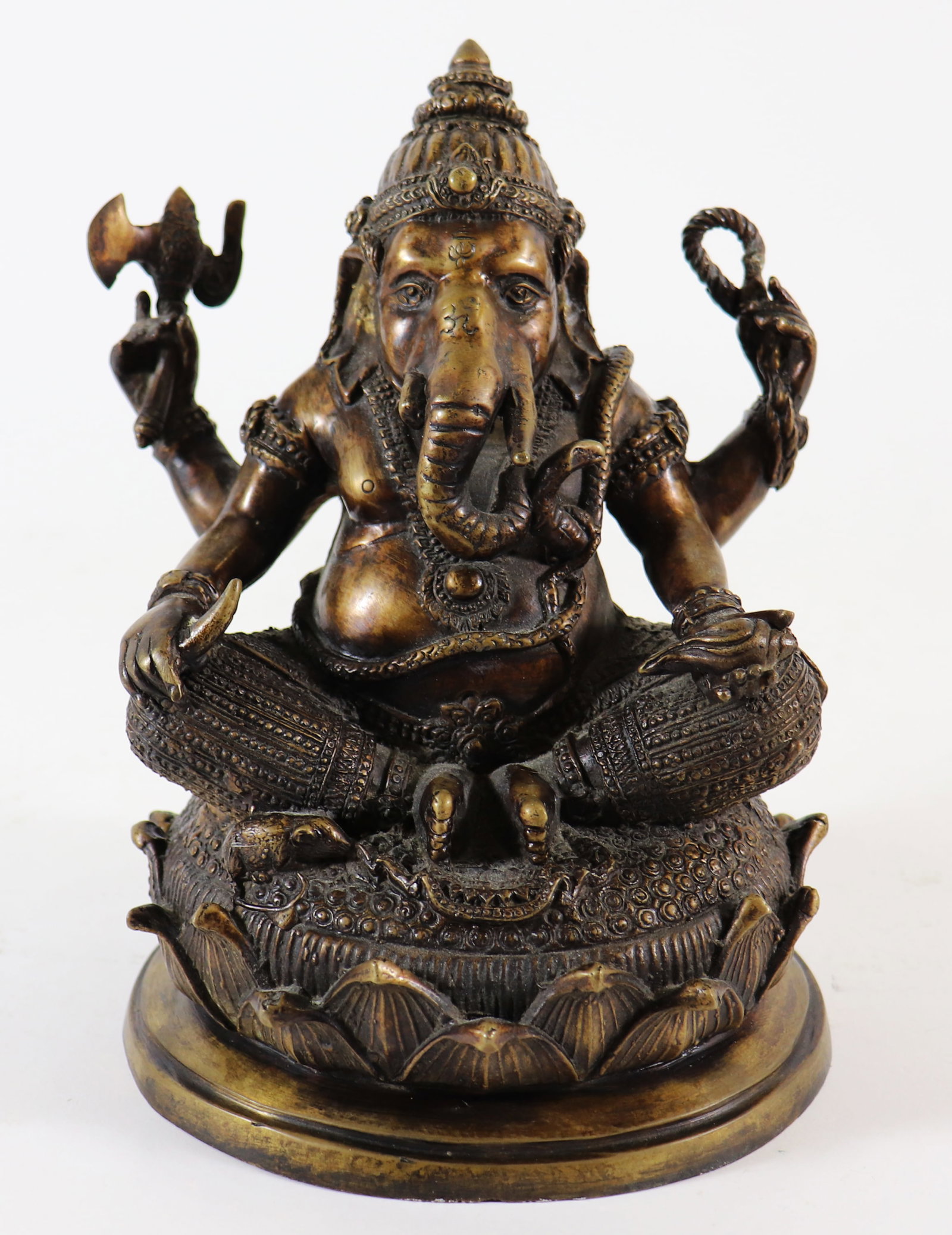 HINDU GANESHA SEATED BRONZE (1 of 4)
