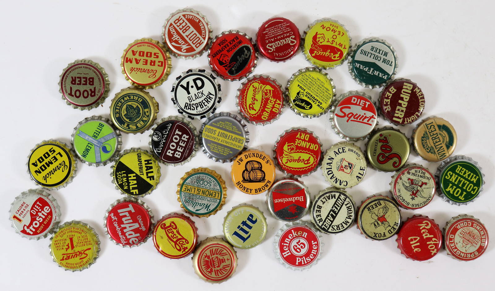 Vintage Beer Bottle & Soda Bottle Cap Collection Auction