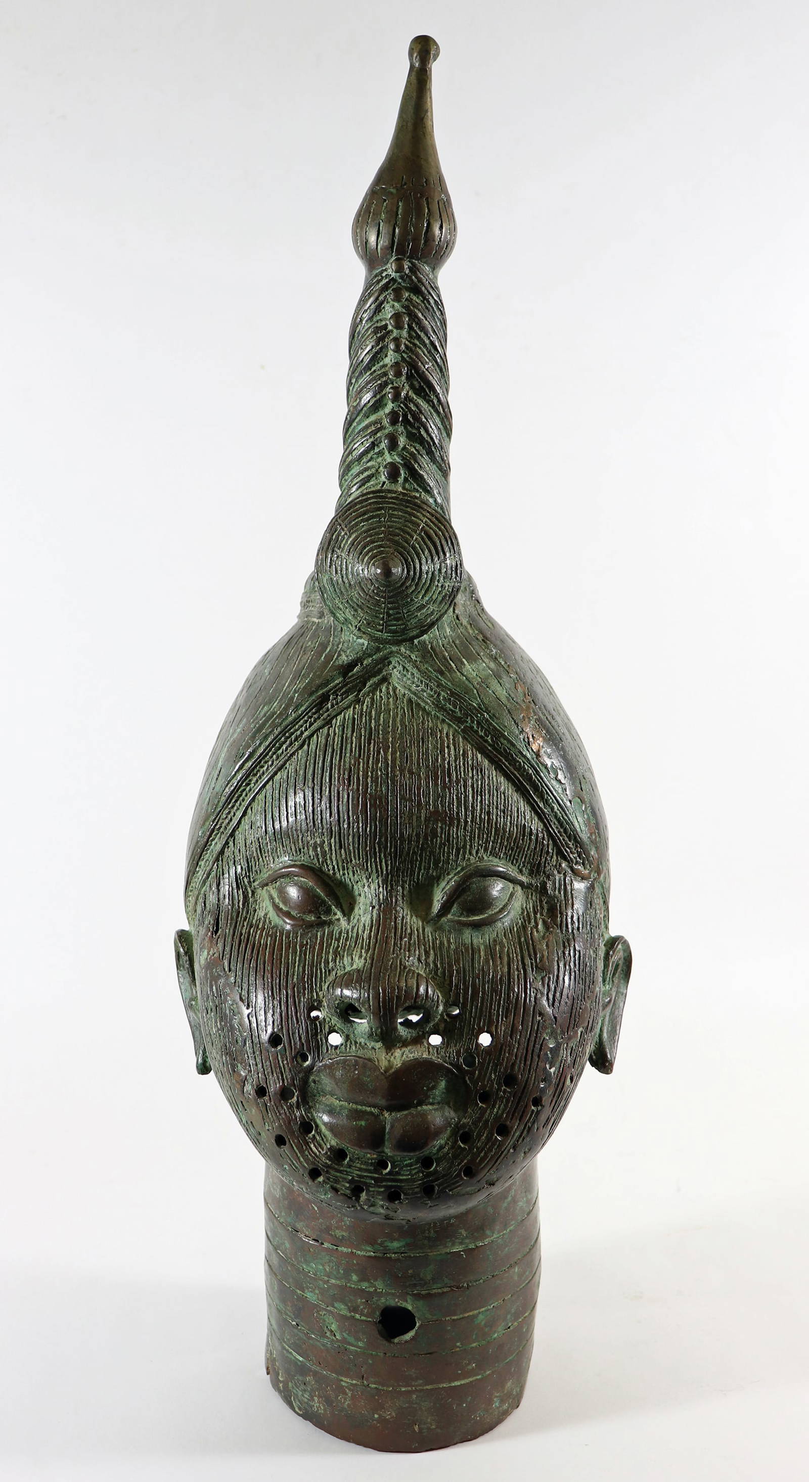 African Benin Bronze Bust Auction
