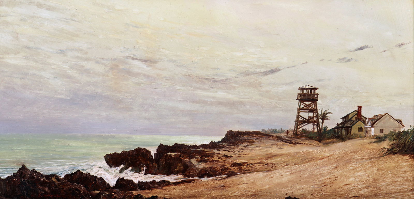 ERIK KOEPPEL "HOUSE OF REFUGE" STUART PAINTING (1 of 5)