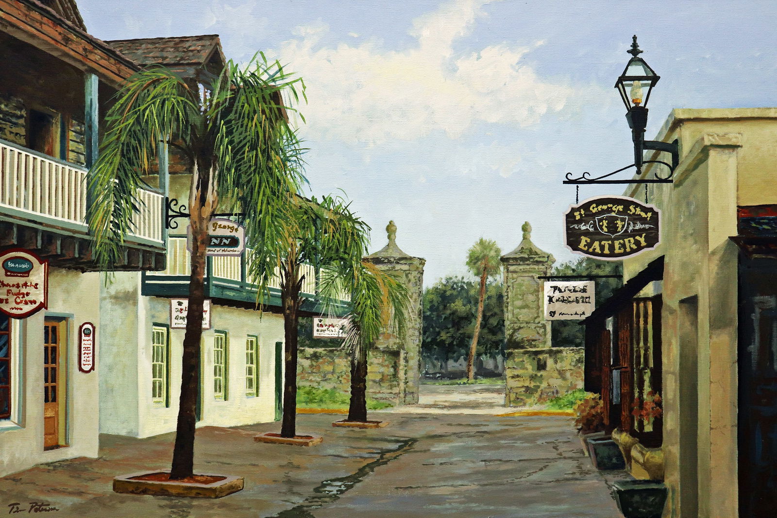 TIM PETERSON "CITY GATES" ST. AUGUSTINE PAINTING (1 of 6)