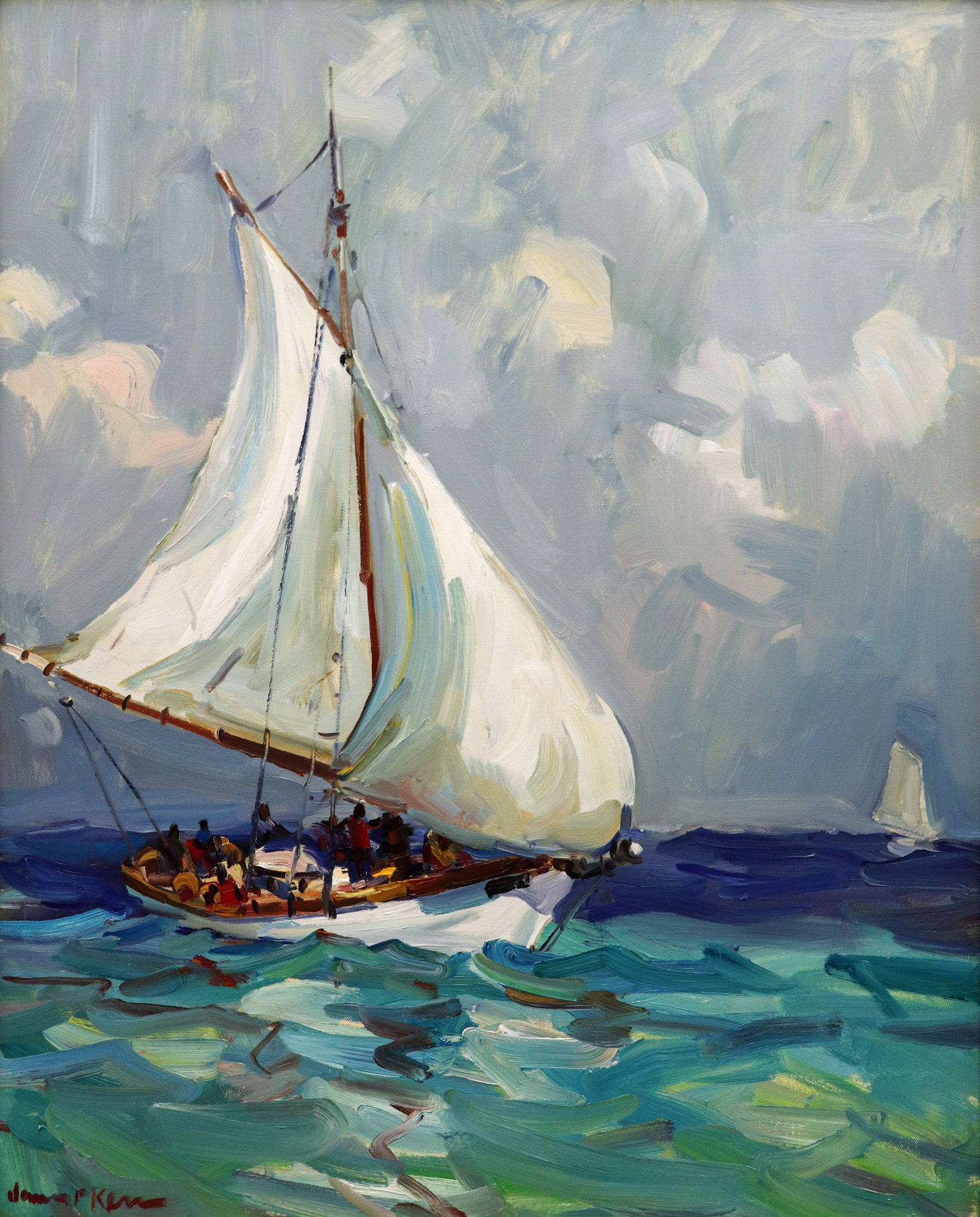 JAMES P. KERR "HEADING HOME" PAINTING (1 of 6)