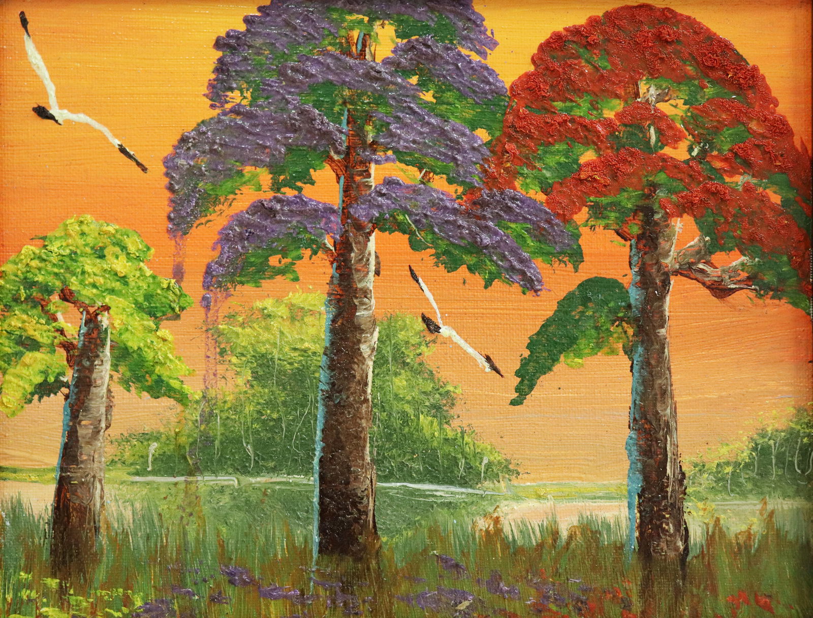 ISSAC KNIGHT TREE STUDY HIGHWAYMEN PAINTING (1 of 3)