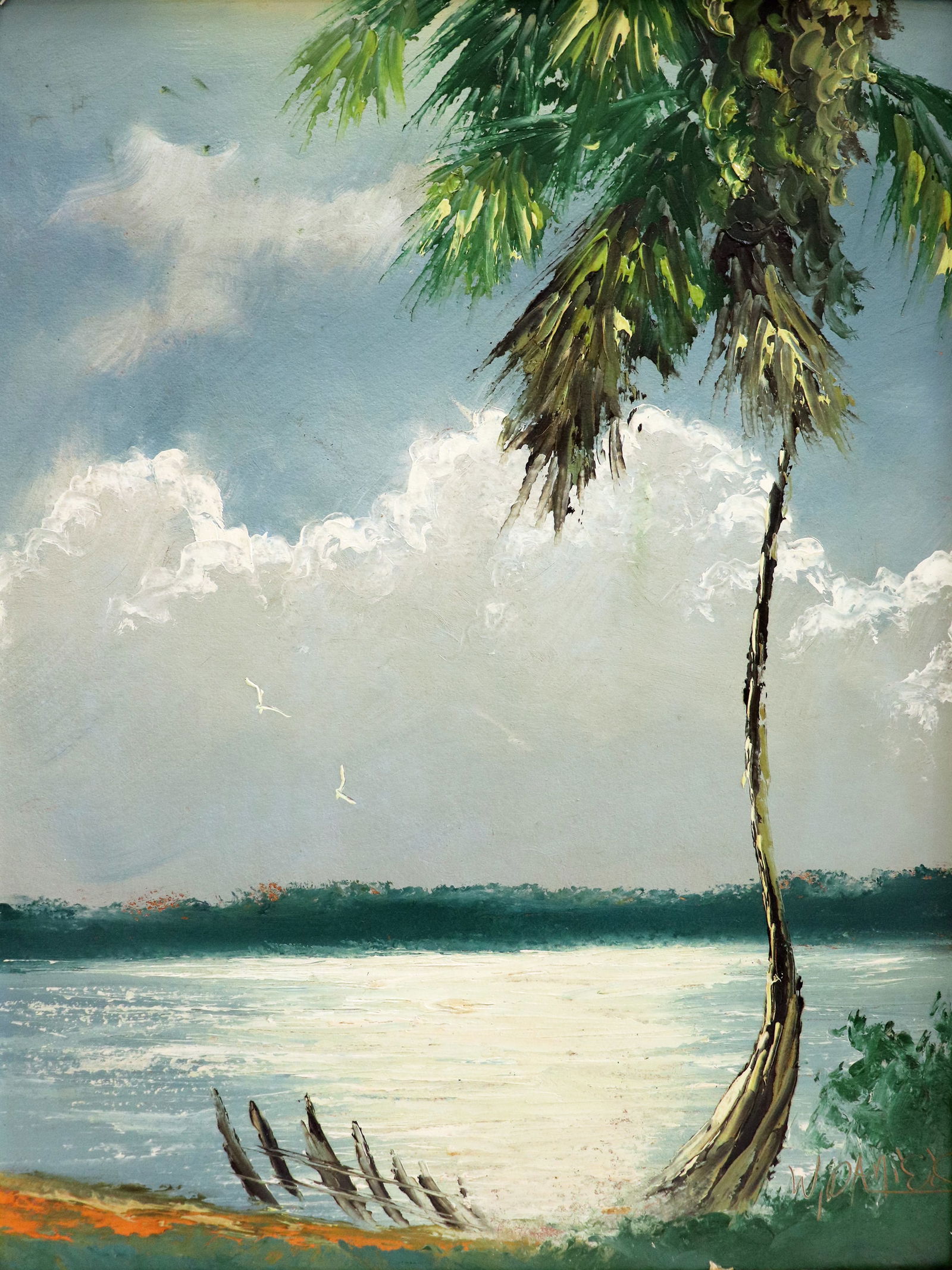 WILLIE DANIELS RIVER PALM HIGHWAYMEN PAINTING (1 of 4)
