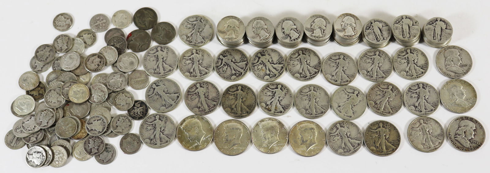 SILVER U.S. COINS - DIMES, QUARTERS, HALVES (1 of 5)