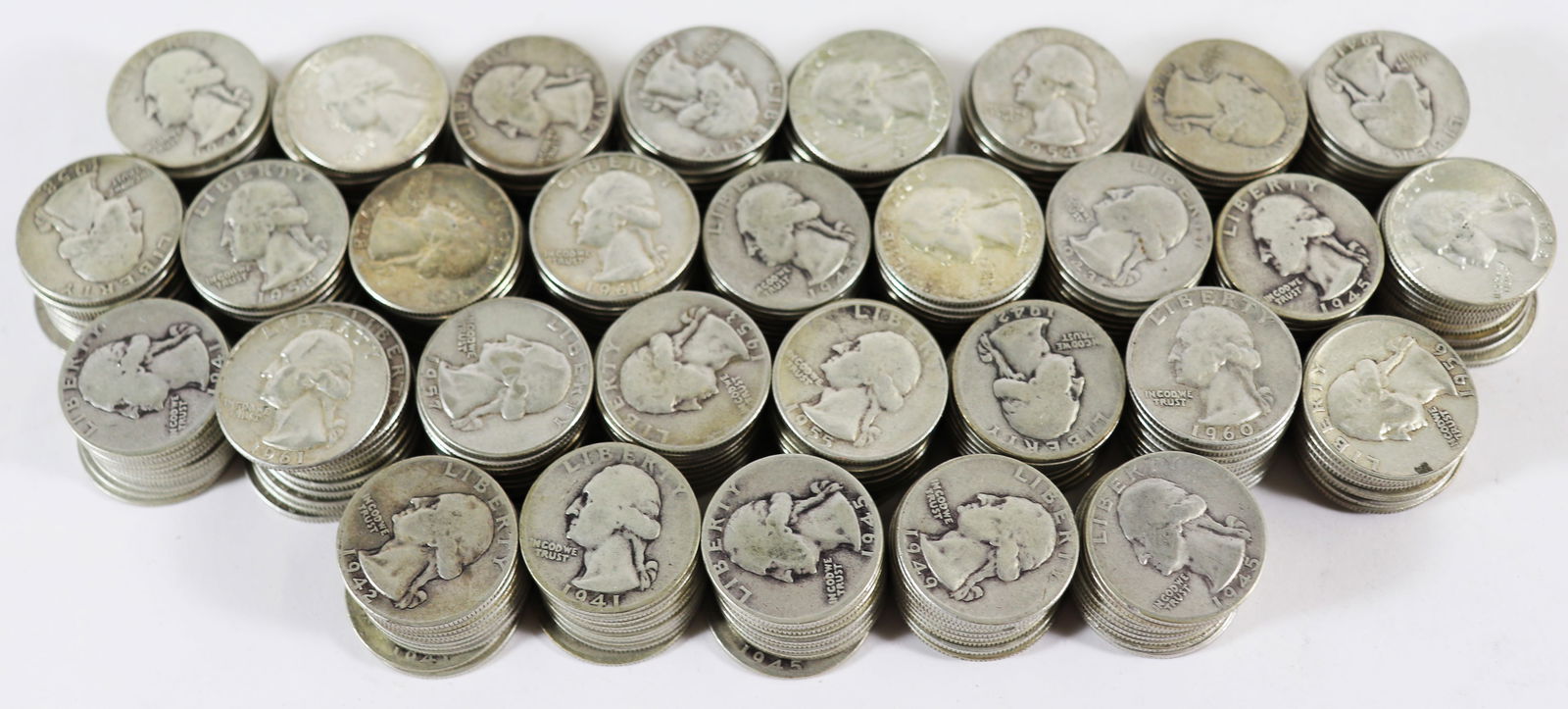 (300) SILVER WASHINGTON QUARTERS (1 of 7)