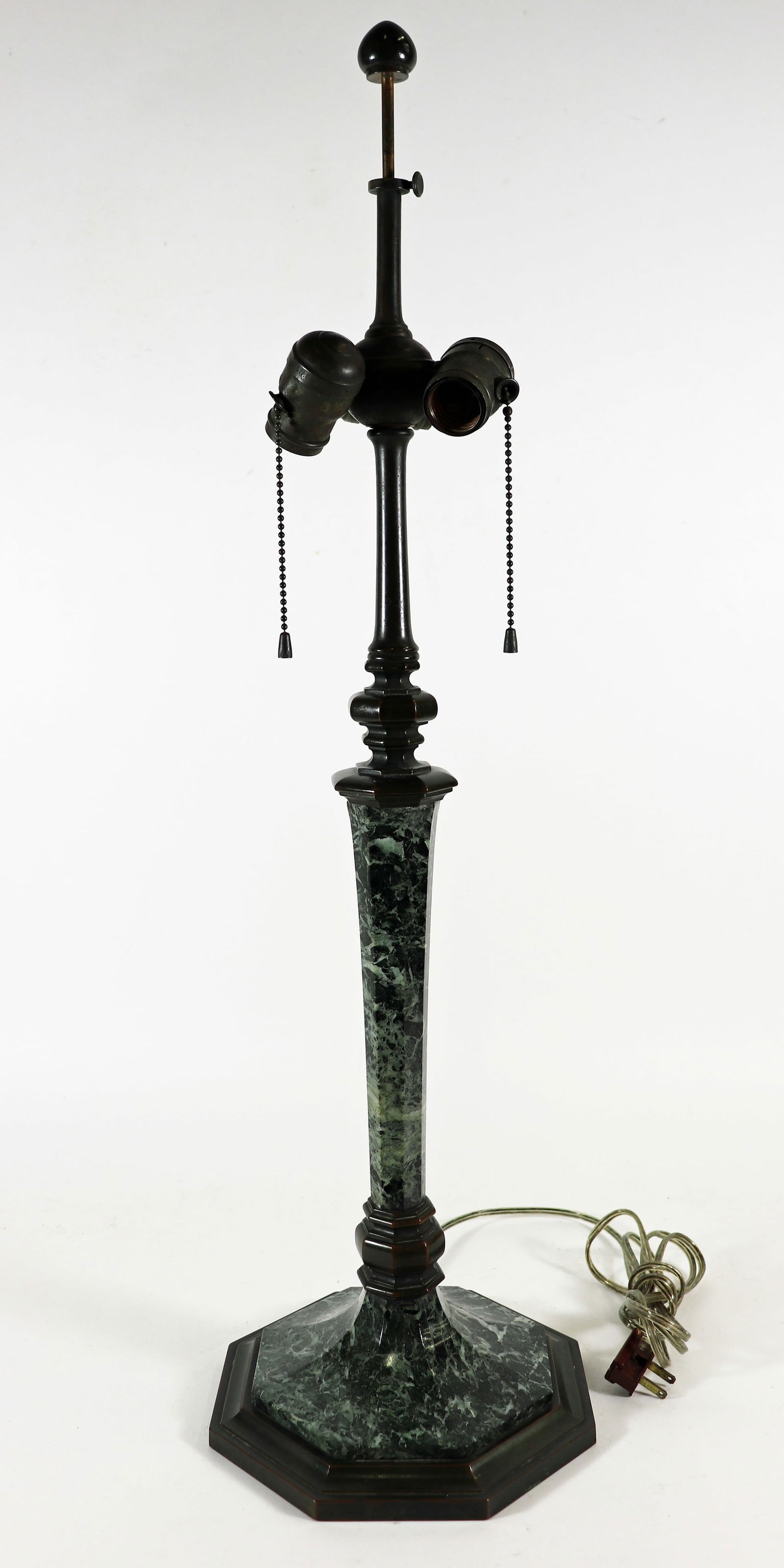 TIFFANY & CO. MARBLE & BRONZE LAMP BASE (1 of 5)