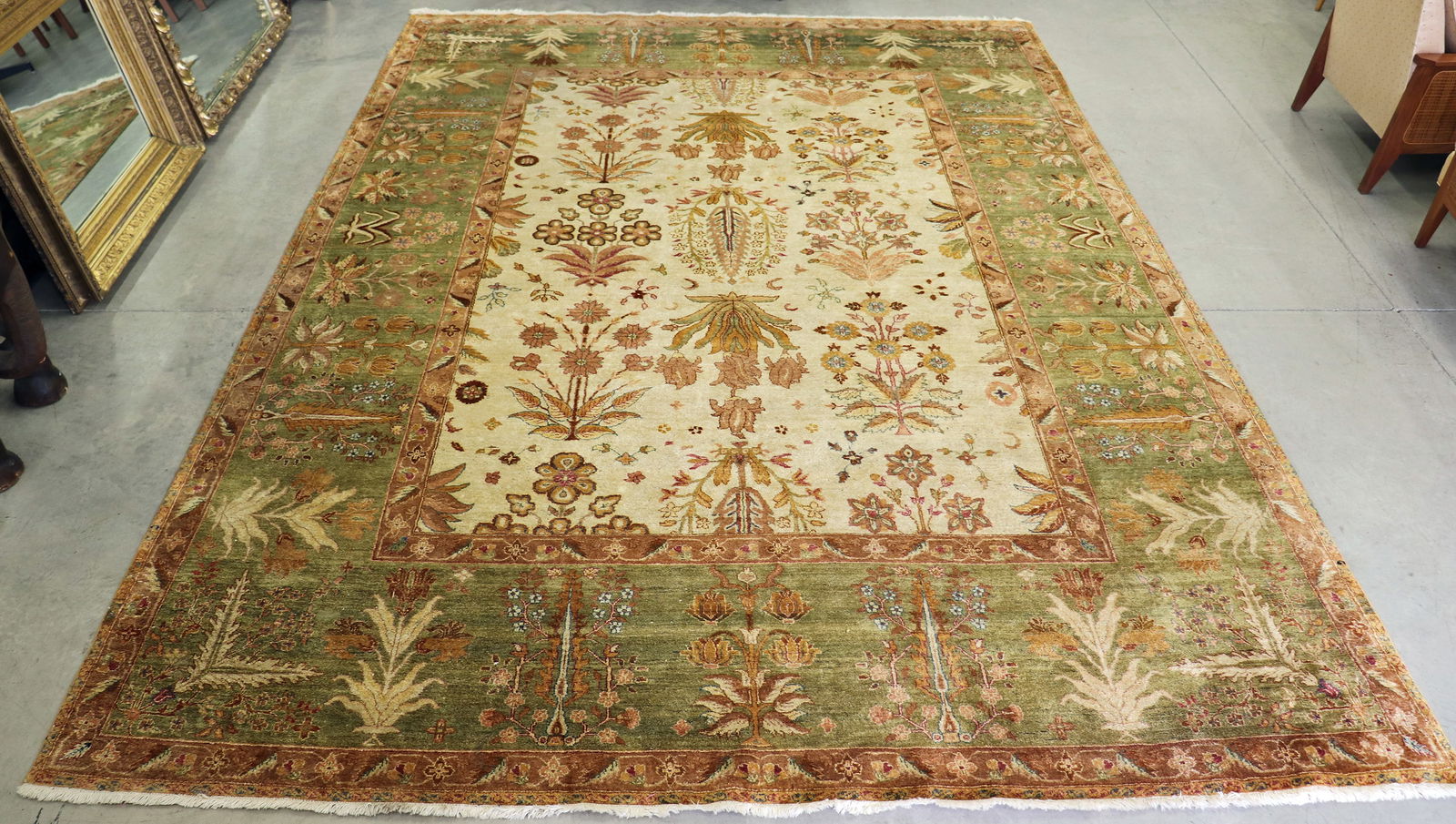 HAND MADE 12' 2" x 8' 10" RUG (1 of 4)