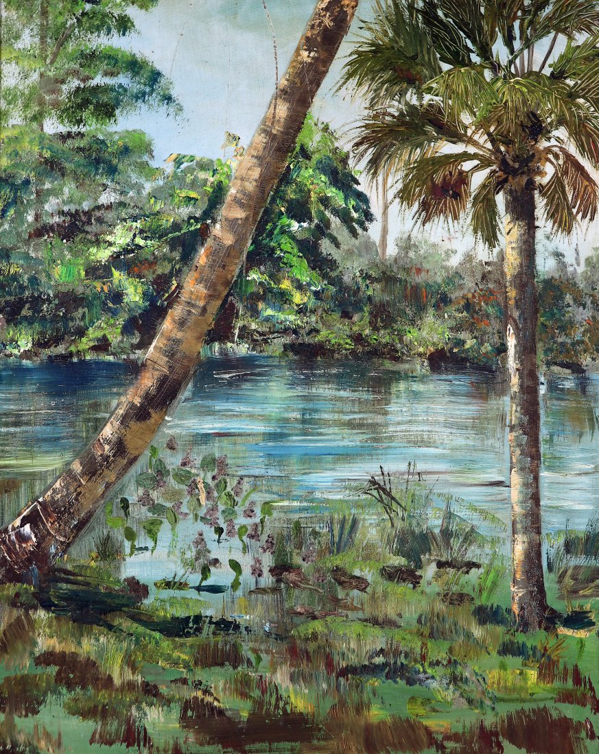 20TH CENTURY FLORIDA PAINTING - UNSIGNED (1 of 4)