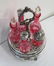 VICTORIAN CRANBERRY GLASS CRUET STAND - 3