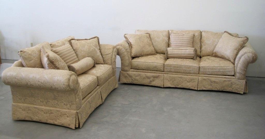 PAIR HAVERTY SOFAS - 2