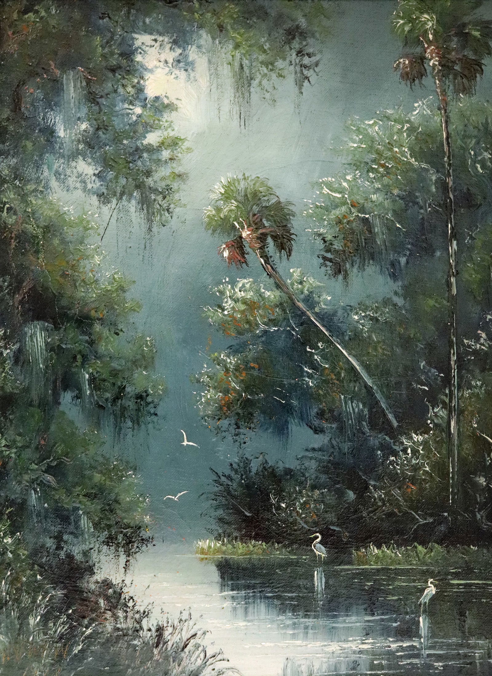 SAM NEWTON 1992 NIGHT INLET HIGHWAYMEN PAINTING (1 of 5)