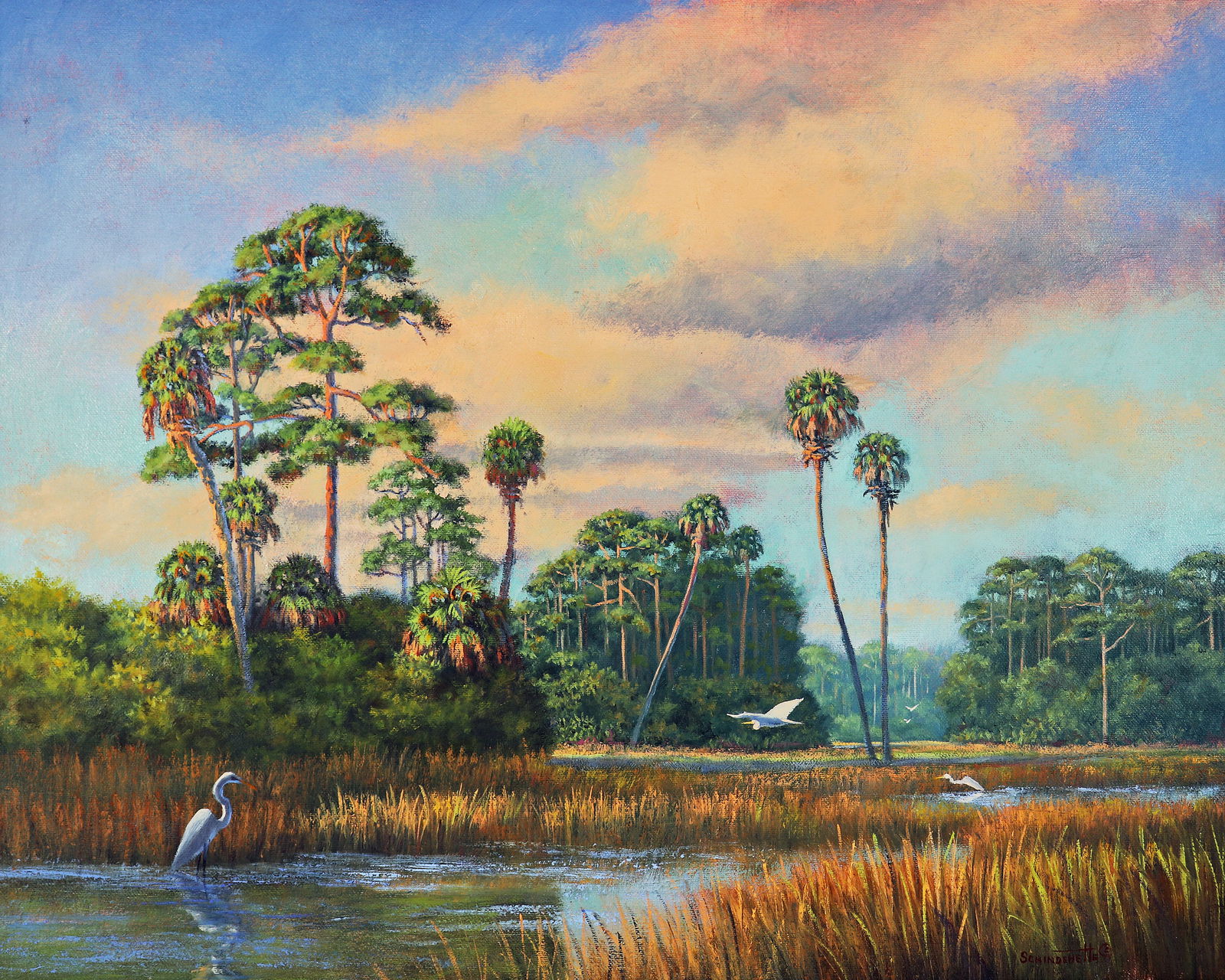 JACKIE SCHINDEHETTE "CABBAGE & KINGS" PAINTING (1 of 5)