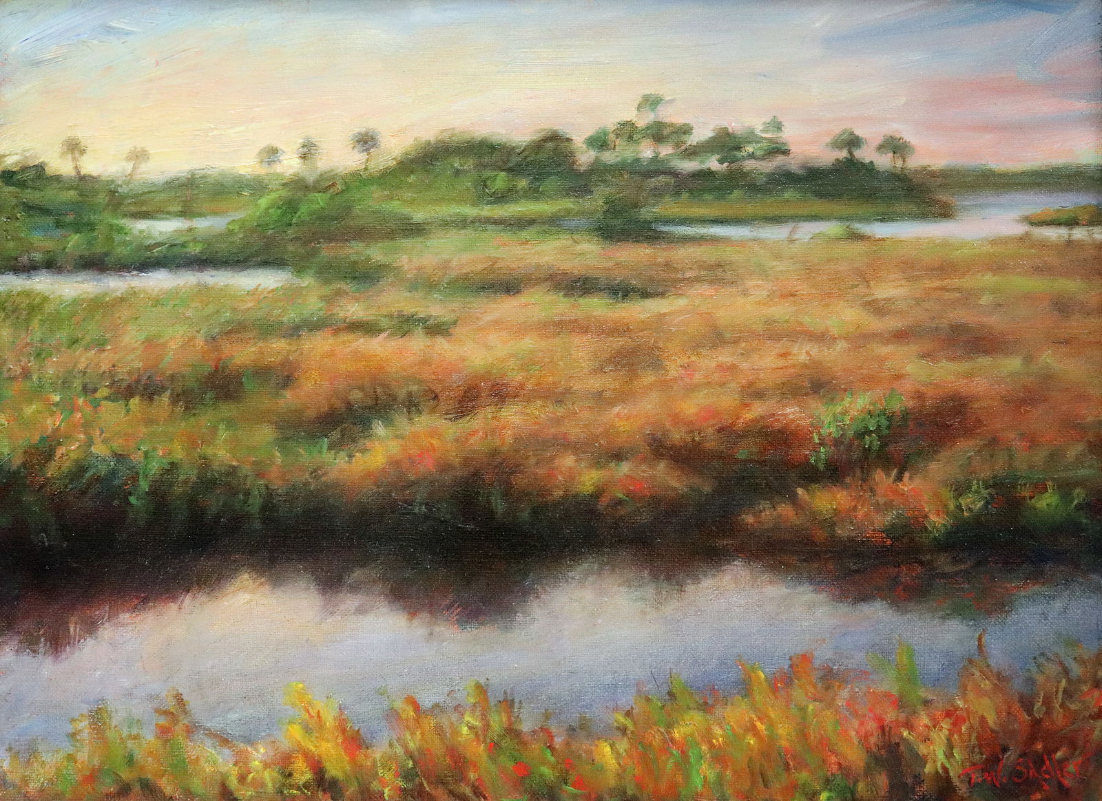 TOM SADLER DISTANT ISLAND MOSQUITO LAGOON PAINTING (1 of 5)
