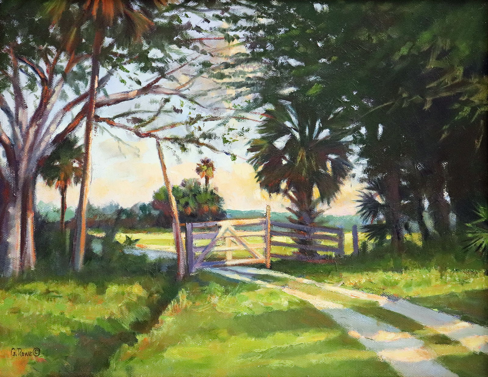 GEORGE ROWE FLORIDA BACKWOODS DIRT ROAD PAINTING (1 of 5)