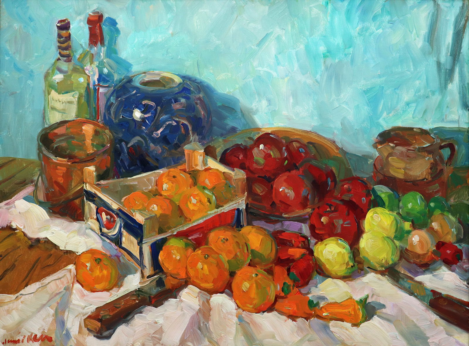 JAMES P. KERR "CLEMENTINES" STILL LIFE PAINTING (1 of 7)