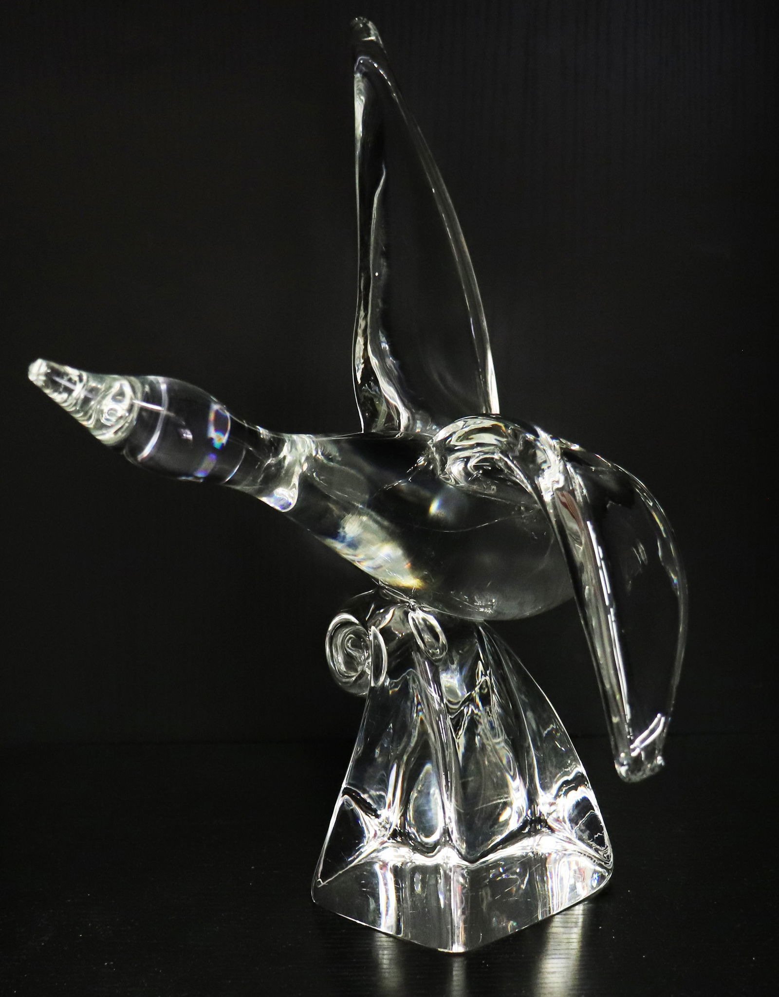 STEUBEN CRYSTAL WATER BIRD SCULPTURE (1 of 4)
