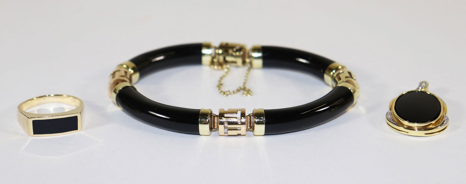 14KT GOLD ONYX & DIAMOND JEWELRY COLLECTION (1 of 5)