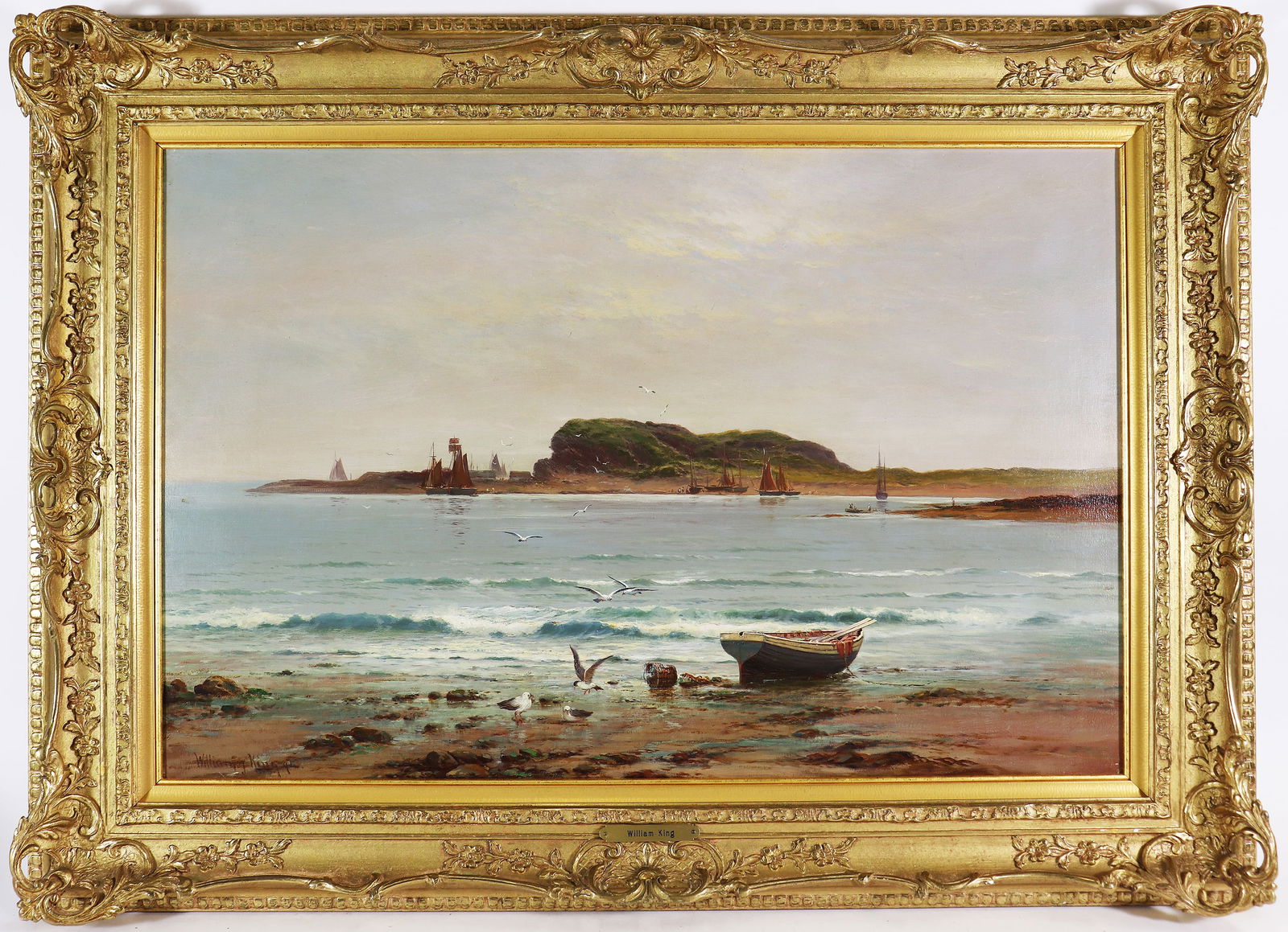 WILLIAM KING "EXMOUTH" LANDSCAPE PAINTING (1 of 5)