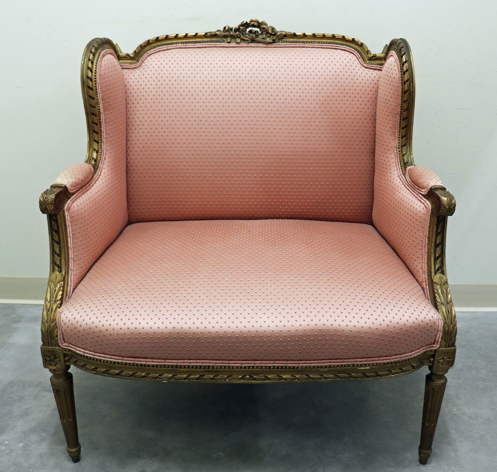 FRENCH LOUIS XVI STYLE BERGERE CHAIR (1 of 3)