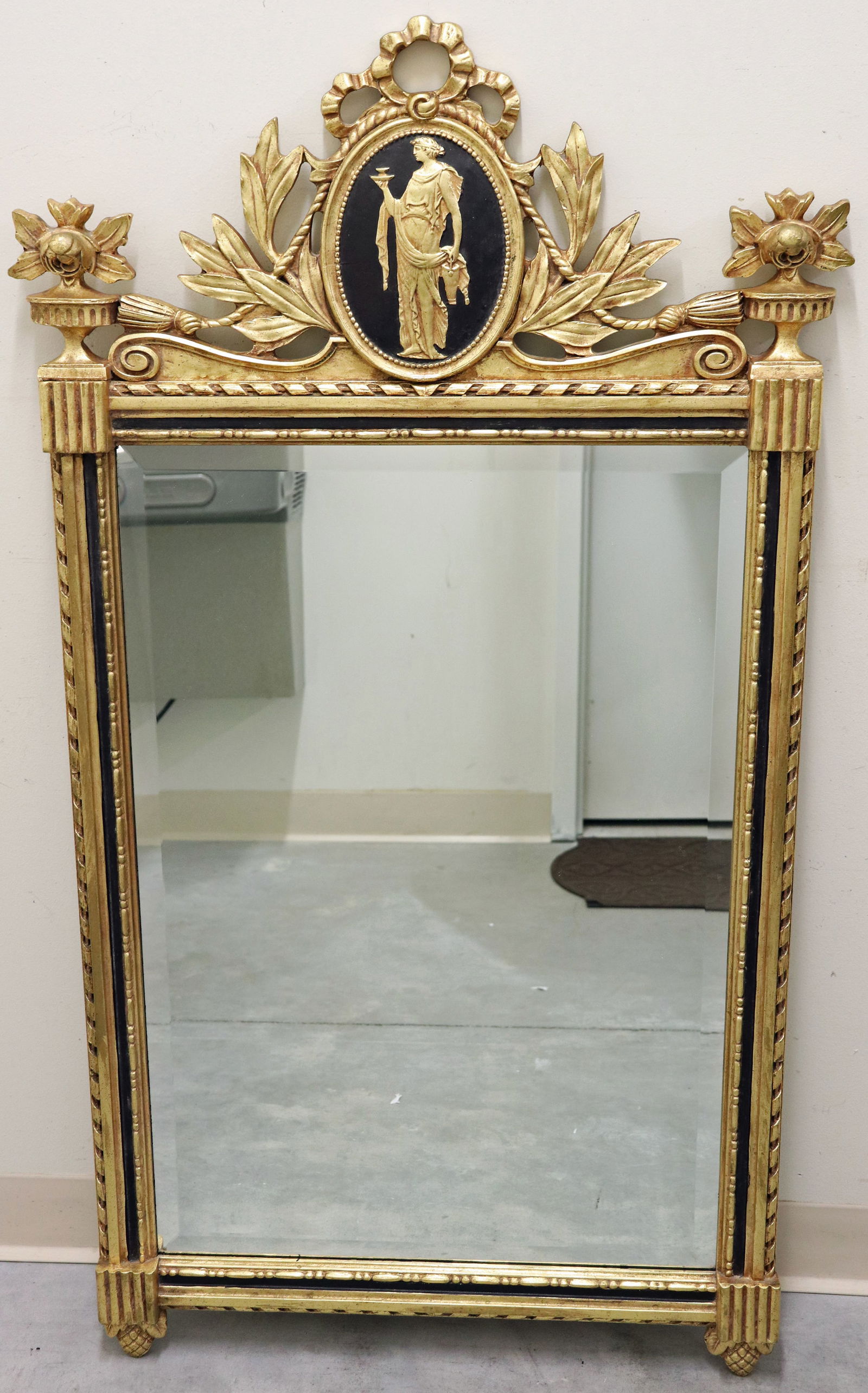 FRENCH NEOCLASSICAL STYLE GILTWOOD MIRROR (1 of 3)