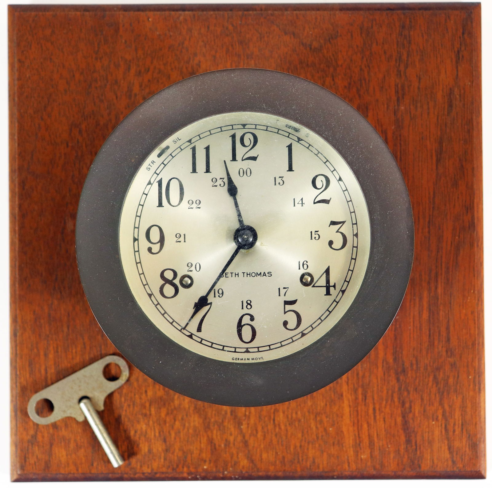 SETH THOMAS SHIP'S BELL CLOCK (1 of 3)