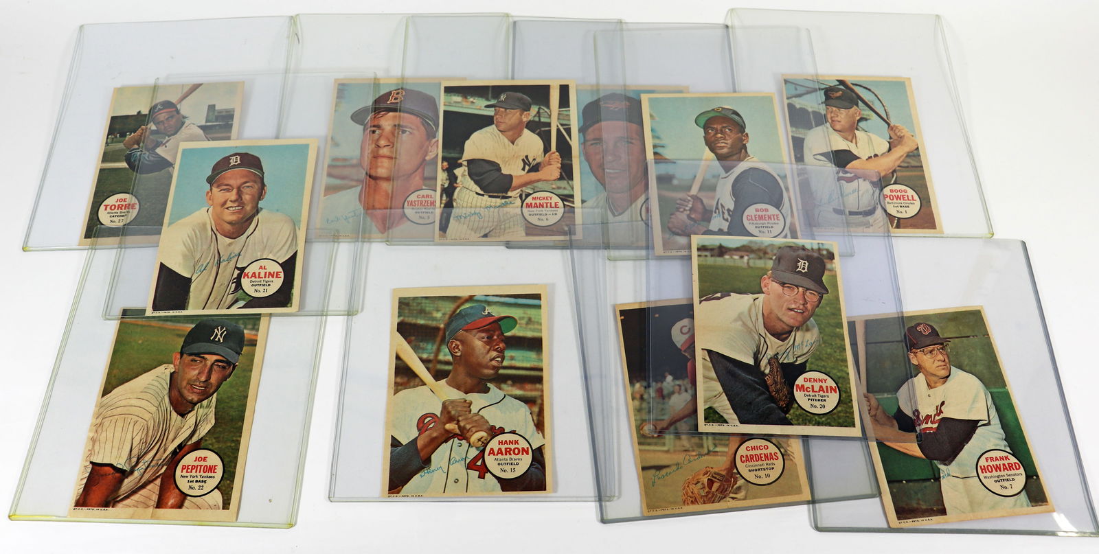 (15) 1960's TOPPS BASEBALL CARD POSTER INSERTS (1 of 4)